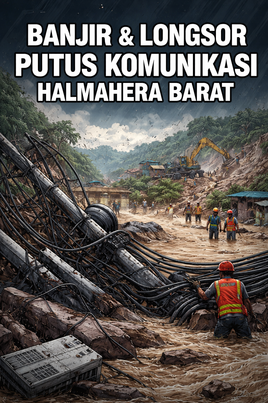 Komunikasi Lumpuh, Ribuan Mengungsi: Bencana Beruntun Hantam Halmahera Barat dan Utara