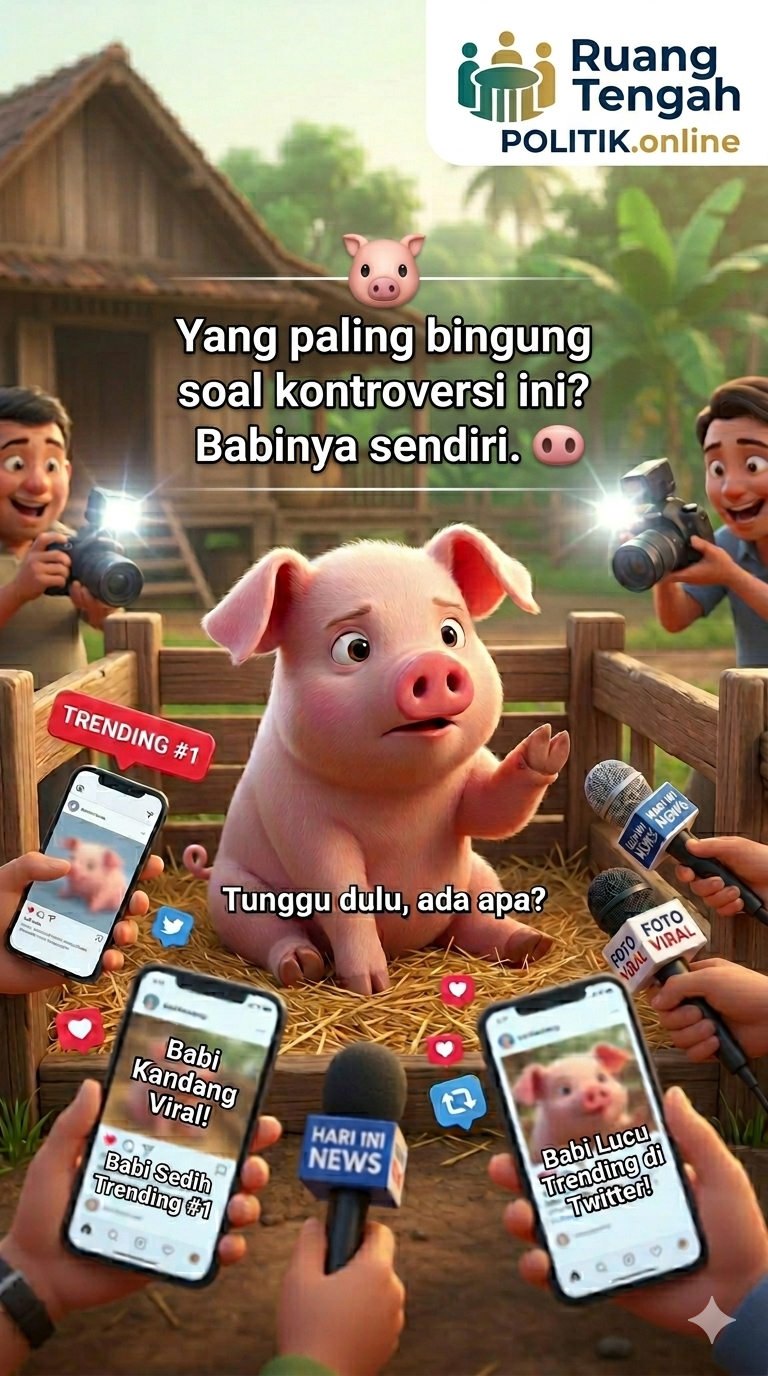 "Babi itu nggak pernah minta diributkan dia cuma mau hidup tenang di kandang, eh malah jadi trending topic."